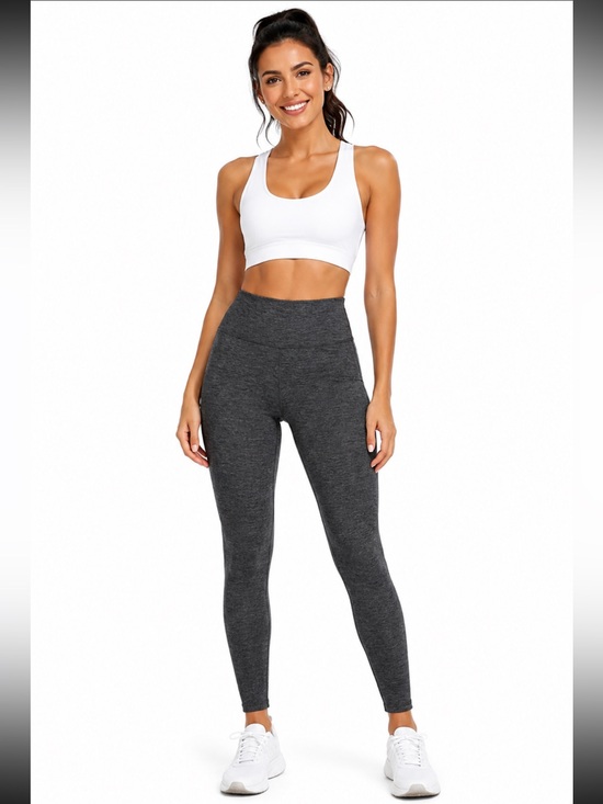 GAIAM Pants - Gaiam Women’s M Gray High Rise Yoga Leggings Full Length Activewear